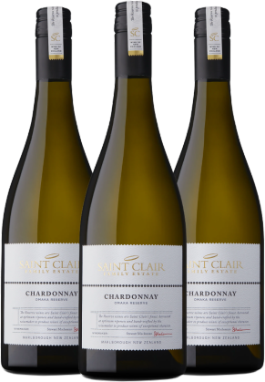 SAINT CLAIR Saint Clair Omaka Reserve Chardonnay 2024 - 3 Bottle Pack (Limited time offer item – other promotion offers and W Rewards are not applicable)