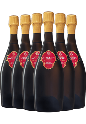 Gosset Gosset Grande Reserve Brut (Without Gift Box) - 6 Bottle Pack (Limited time offer item – other promotion offers and W Rewards are not applicable)