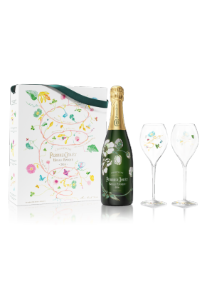 Perrier-Jouet Perrier Jouet Belle Epoque 2016 Gift Set with 2 Glasses (Old and New packing will be distributed randomly; Current image is for new packing)