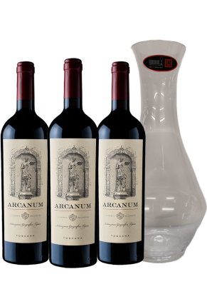 Di Arceno Di Arceno Arcanum Vertical Trilogy Pack (2012/2014/2016) With Decanter (limited Time Offer Item – Other Promotion Offers And W Rewards Are Not Applicable)
