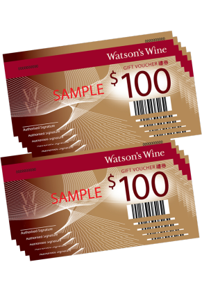 Watson's Wine Watson's Wine $100 Gift Voucher x10
