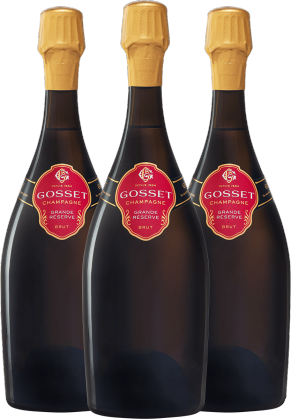 Gosset Gosset Grande Reserve Brut (Without Gift Box) - 3 Bottle Pack