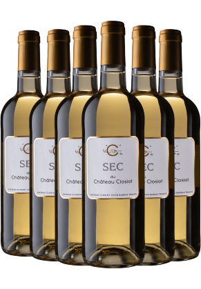 CLOSIOT Chateau Closiot Bordeaux C De Sec Blanc 2019 - 6 Bottle Pack