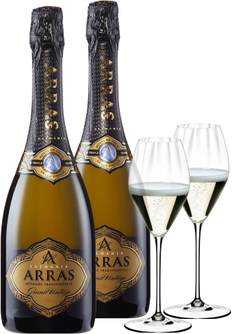 House Of Arras Grand Vintage 2026 2-bottle W/ Riedel Performance Glass Set