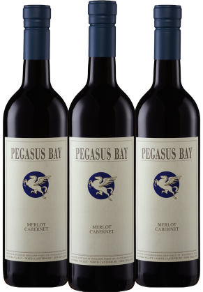 PEGASUS BAY Pegasus Bay Merlot Cabernet 2023 3 bottle Pack image