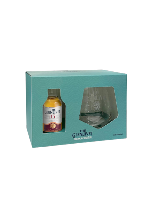 The Glenlivet The Glenlivet 15 Year Old Miniature 5CL + Glassware Set