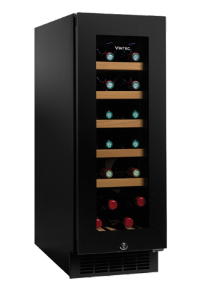 Vintec Vintec Noir 18 Bottle Wine Cabinet - Single Temperature Zone