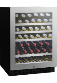 Vintec Seamless Stainless Steel 40 Bottle Wine Cabinet - Single Temperature Zone